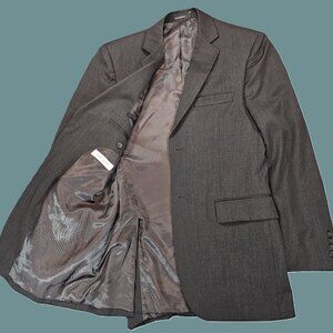 Pronto Uomo Men's Gray 100% Wool Blazer Sport Coat 37R EUC